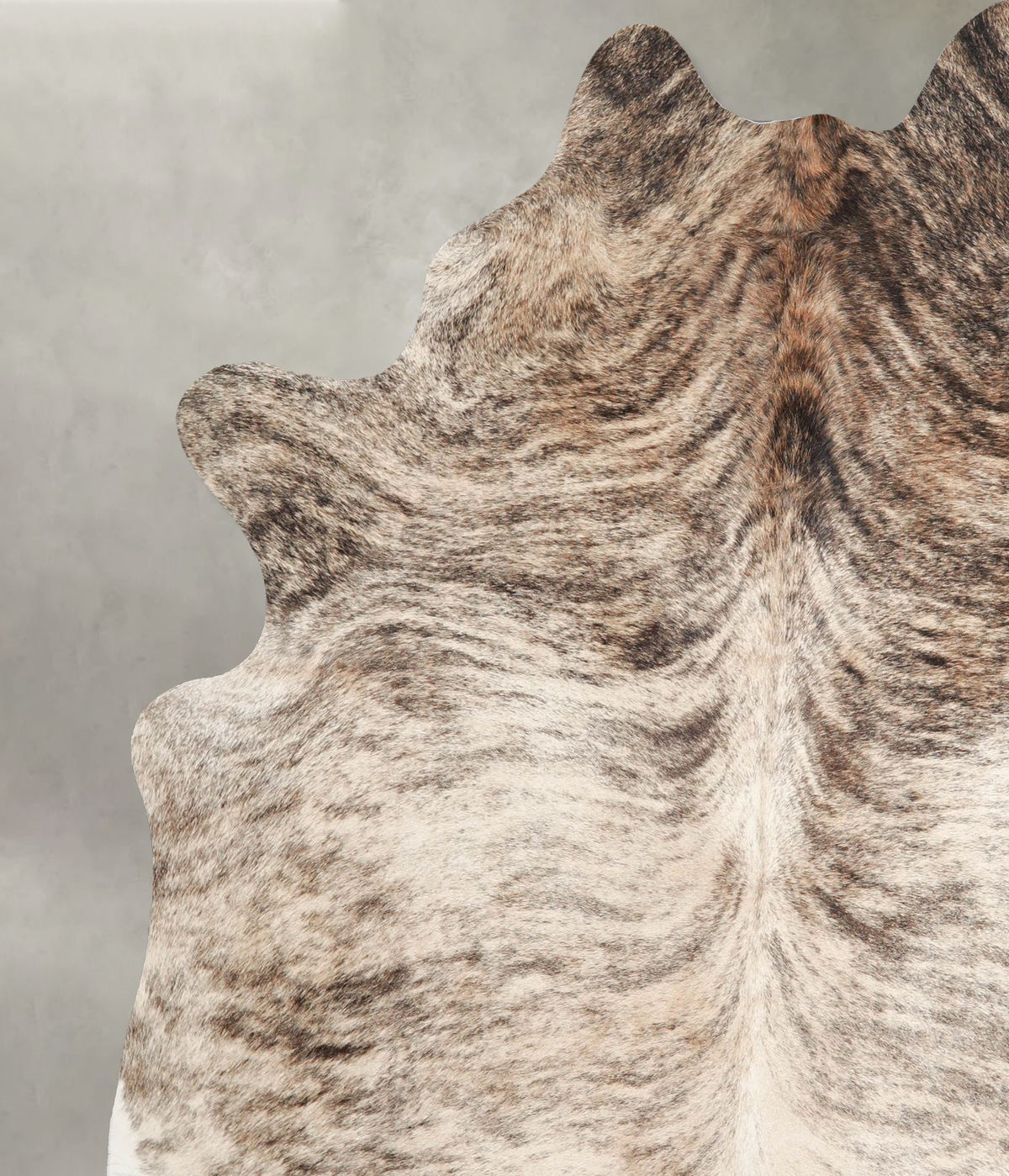Light Brindle X-Large Brazilian Cowhide Rug 7'6"H x 6'6"W #A55433 by Hudson Hides