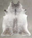 Grey Brindle XX-Large Brazilian Cowhide Rug 7'8"H x 7'2"W #A55434 by Hudson Hides