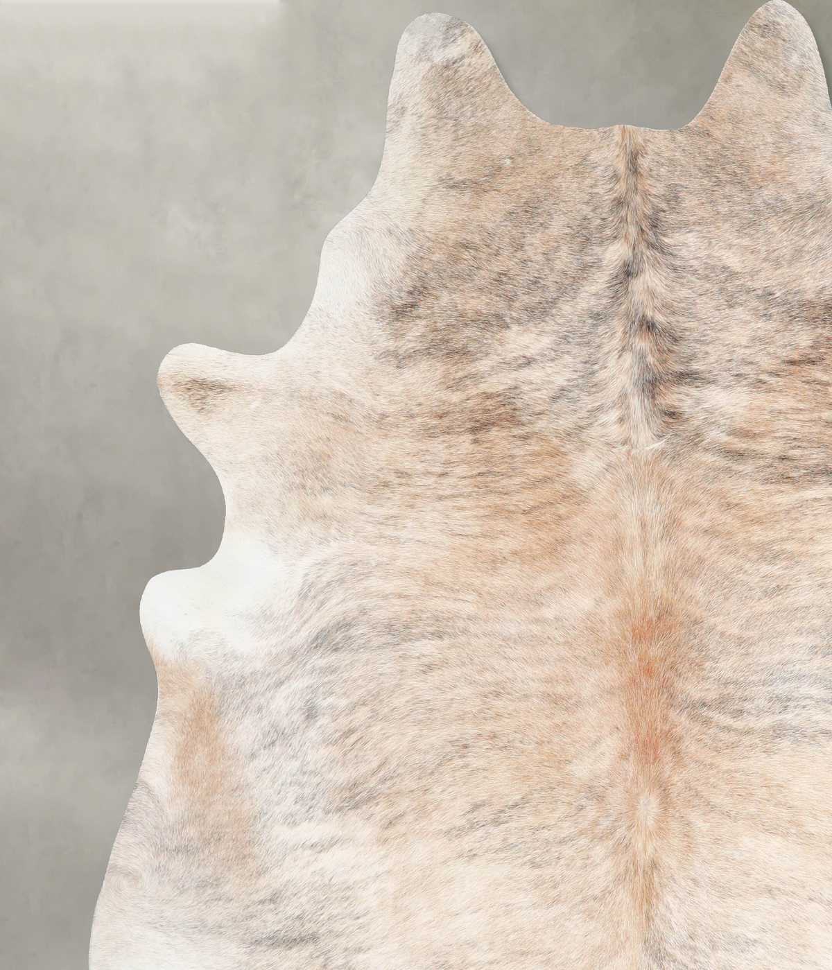 Light Brindle XX-Large Brazilian Cowhide Rug 7'7"H x 6'8"W #A55435 by Hudson Hides