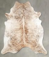 Light Brindle X-Large Brazilian Cowhide Rug 7'2"H x 6'9"W #A55436 by Hudson Hides