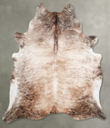 Light Brindle X-Large Brazilian Cowhide Rug 7'4"H x 6'9"W #A55437 by Hudson Hides