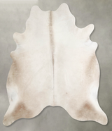 Champagne XX-Large Brazilian Cowhide Rug 7'4"H x 7'0"W #A55446 by Hudson Hides