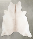 Champagne X-Large Brazilian Cowhide Rug 7'0"H x 6'11"W #A55447 by Hudson Hides