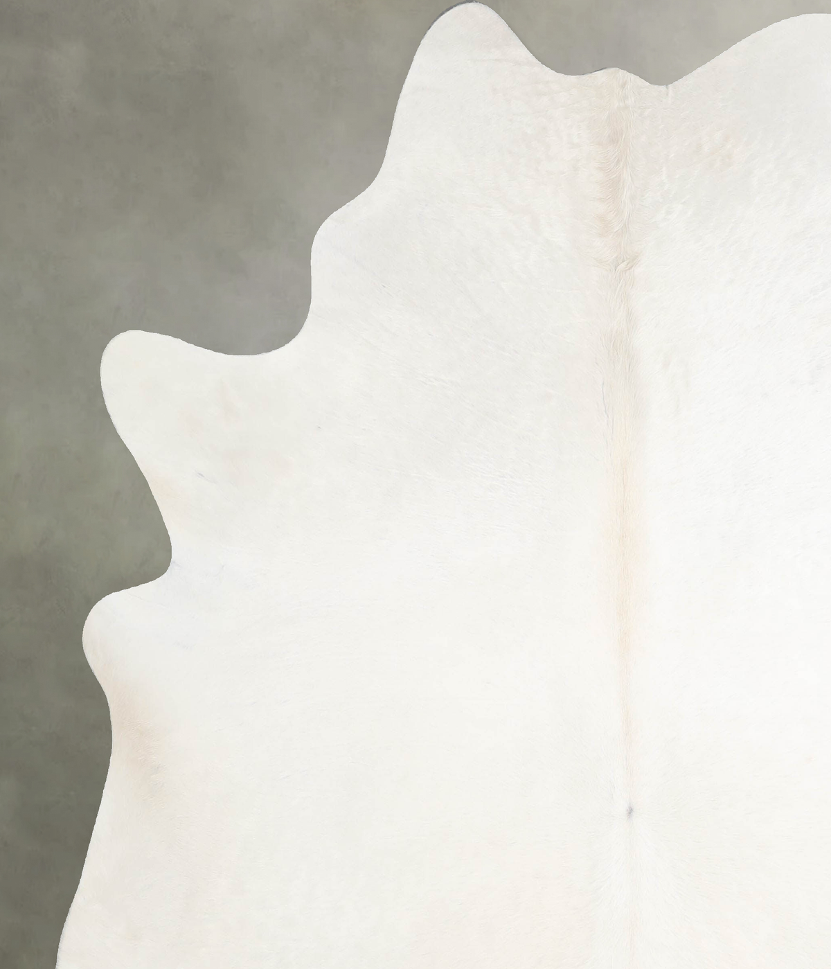 Solid White X-Large Brazilian Cowhide Rug 7'0"H x 6'4"W #A55449 by Hudson Hides
