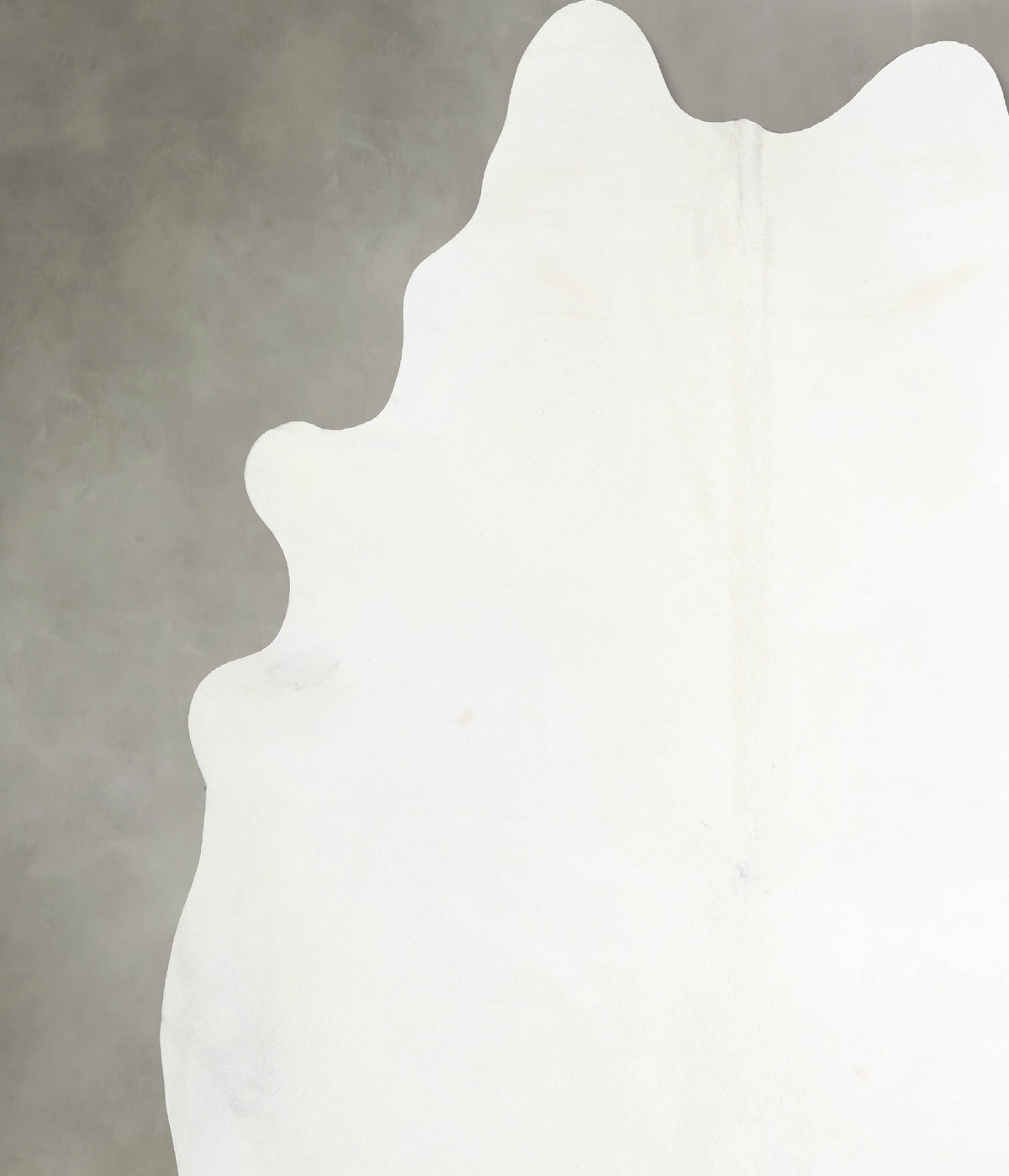 Solid White XX-Large Brazilian Cowhide Rug 7'8"H x 7'7"W #A55452 by Hudson Hides