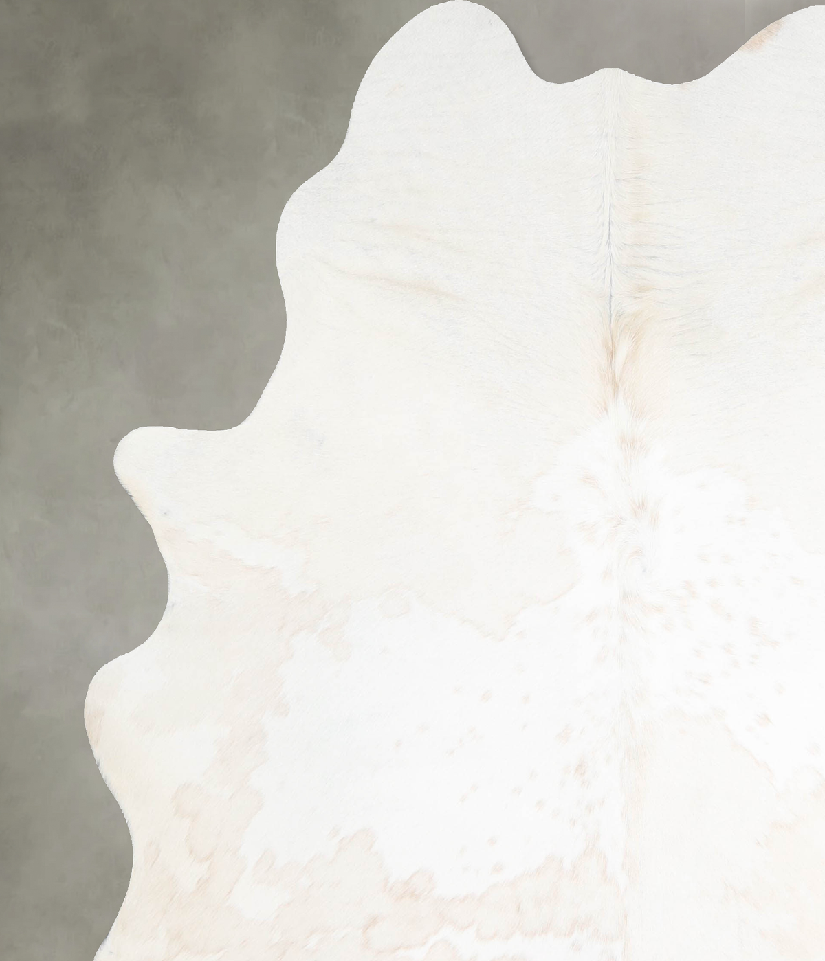Beige and White X-Large Brazilian Cowhide Rug 6'11"H x 5'11"W #A55454 by Hudson Hides