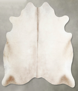 Champagne Large Brazilian Cowhide Rug 6'0"H x 6'3"W #A55460 by Hudson Hides