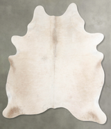 Champagne Large Brazilian Cowhide Rug 6'5"H x 5'5"W #A55462 by Hudson Hides