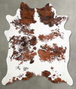 Tricolor Large Brazilian Cowhide Rug 6'7"H x 5'10"W #A55464 by Hudson Hides
