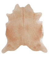 Beige X-Large Brazilian Cowhide Rug 7'2"H x 6'8"W #A5547 by Hudson Hides