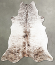 Light Brindle X-Large Brazilian Cowhide Rug 6'10"H x 6'9"W #A55473 by Hudson Hides