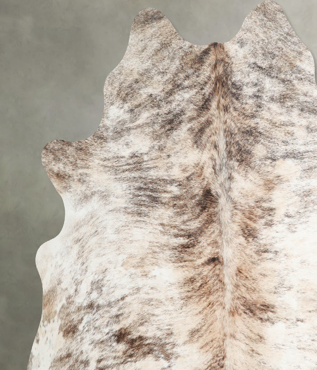 Light Brindle Large Brazilian Cowhide Rug 6'4"H x 6'4"W #A55483 by Hudson Hides