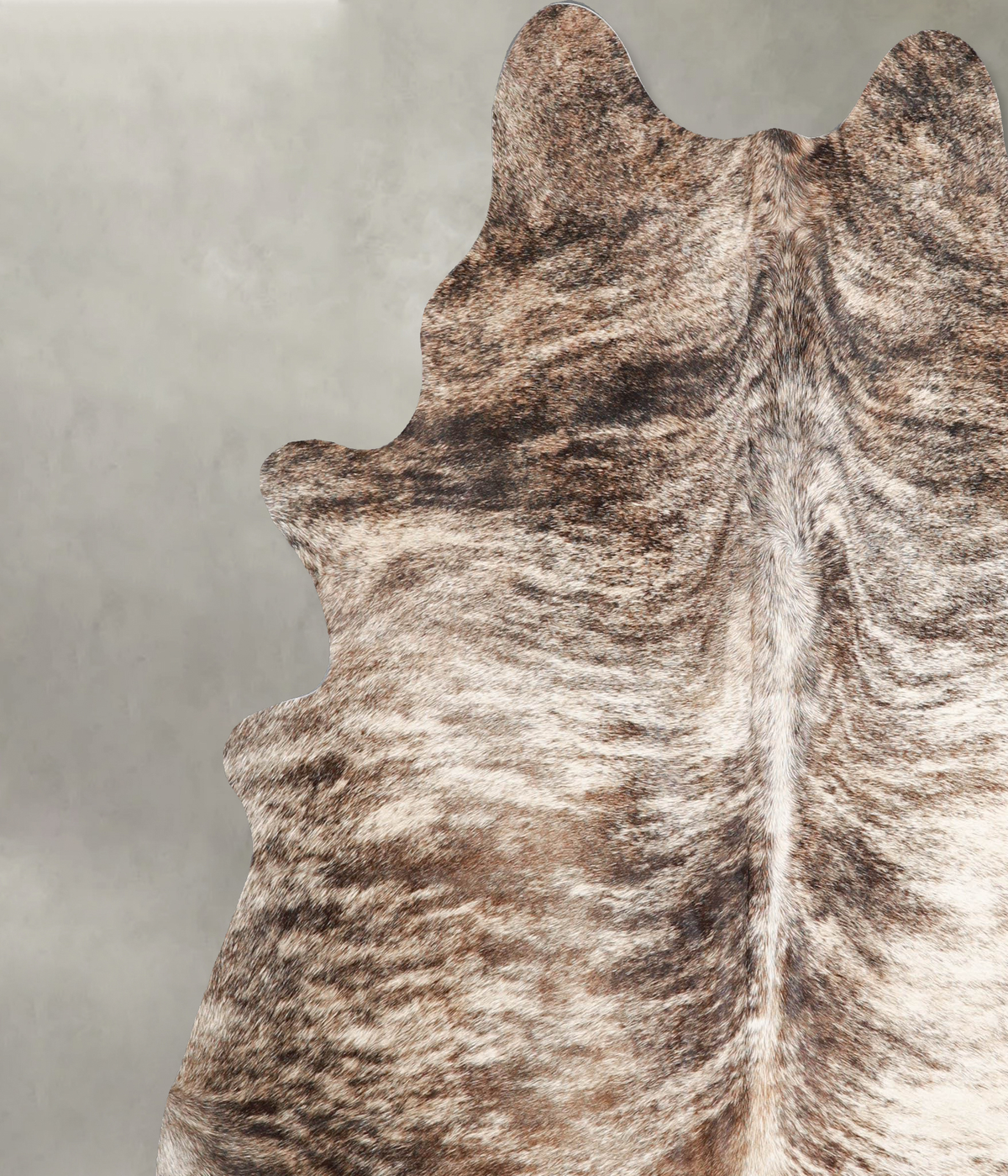 Light Brindle X-Large Brazilian Cowhide Rug 6'11"H x 6'4"W #A55485 by Hudson Hides