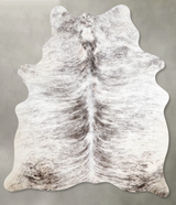 Grey Brindle Medium Brazilian Cowhide Rug 5'11"H x 4'10"W #A55488 by Hudson Hides