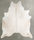 Champagne X-Large Brazilian Cowhide Rug 6'11"H x 6'0"W #A55490 by Hudson Hides