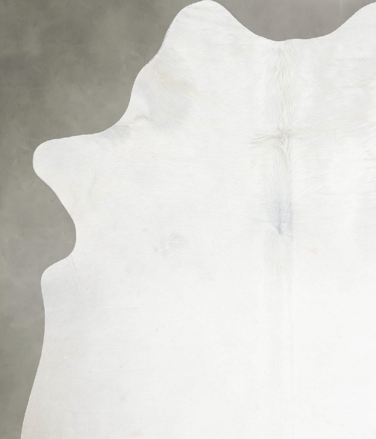 Solid White Medium Brazilian Cowhide Rug 5'11"H x 4'11"W #A55491 by Hudson Hides