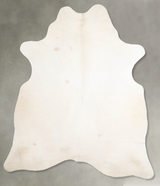 Champagne X-Large Brazilian Cowhide Rug 7'1"H x 6'1"W #A55492 by Hudson Hides