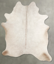 Champagne X-Large Brazilian Cowhide Rug 7'5"H x 5'10"W #A55496 by Hudson Hides