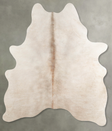 Champagne Large Brazilian Cowhide Rug 6'6"H x 5'0"W #A55502 by Hudson Hides