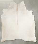 Champagne Large Brazilian Cowhide Rug 6'3"H x 5'9"W #A55505 by Hudson Hides