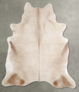 Champagne X-Large Brazilian Cowhide Rug 7'0"H x 6'3"W #A55508 by Hudson Hides