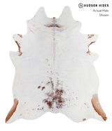 Salt and Pepper Brown XX-Large Brazilian Cowhide Rug 7'10"H x 6'10"W #A5551 by Hudson Hides