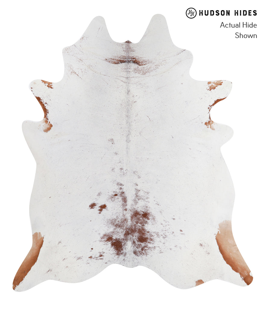 Salt and Pepper Brown XX-Large Brazilian Cowhide Rug 7'10"H x 6'10"W #A5551 by Hudson Hides
