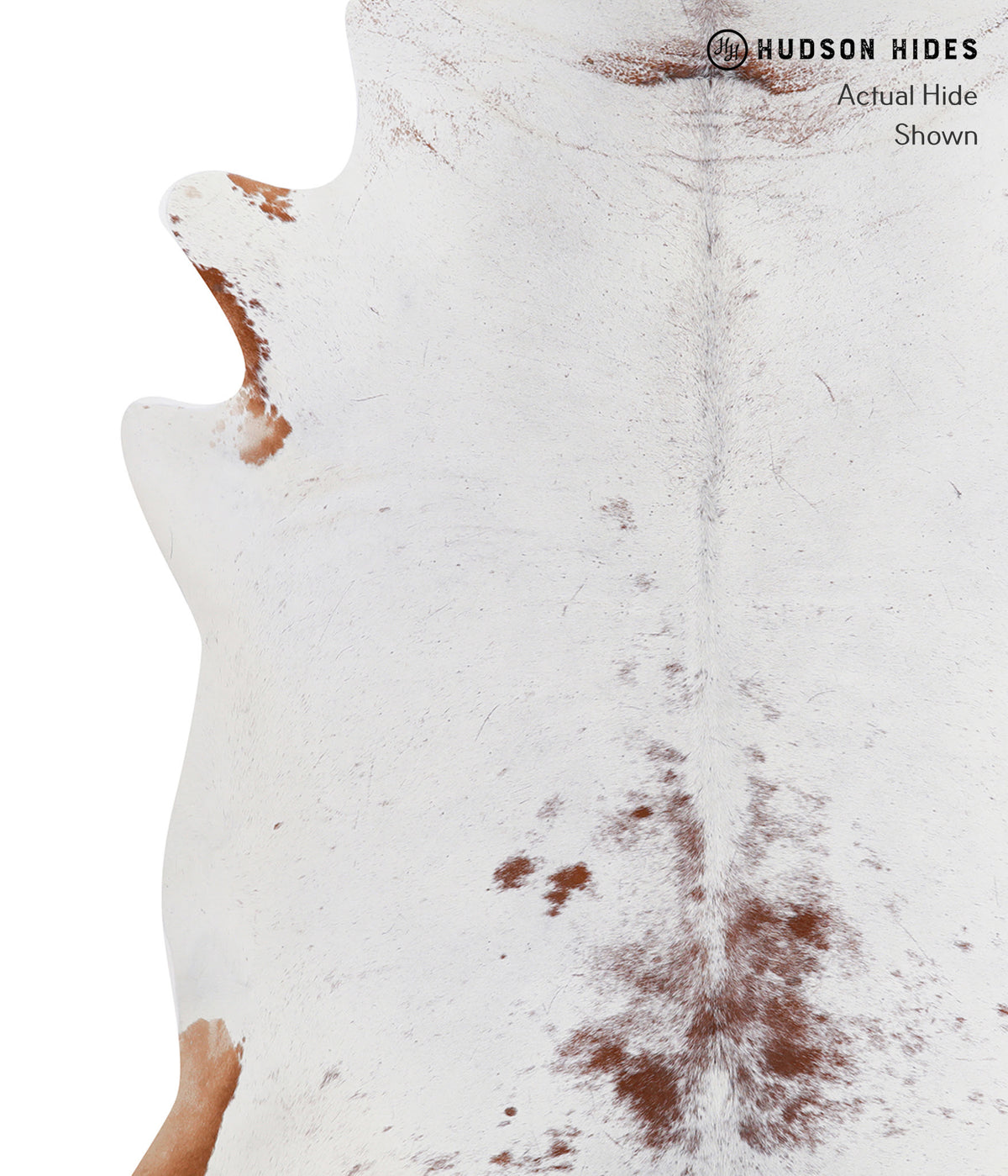 Salt and Pepper Brown XX-Large Brazilian Cowhide Rug 7'10"H x 6'10"W #A5551 by Hudson Hides