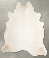 Champagne Large Brazilian Cowhide Rug 5'6"H x 5'8"W #A55511 by Hudson Hides