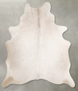 Champagne Large Brazilian Cowhide Rug 6'8"H x 5'5"W #A55512 by Hudson Hides