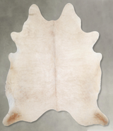 Champagne X-Large Brazilian Cowhide Rug 6'10"H x 6'4"W #A55513 by Hudson Hides