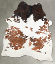 Tricolor Large Brazilian Cowhide Rug 6'9"H x 5'2"W #A55519 by Hudson Hides