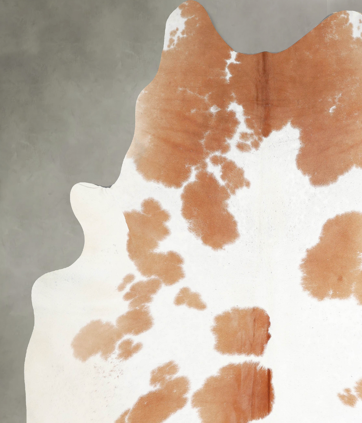 Beige and White XX-Large Brazilian Cowhide Rug 8'1"H x 6'10"W #A55529 by Hudson Hides