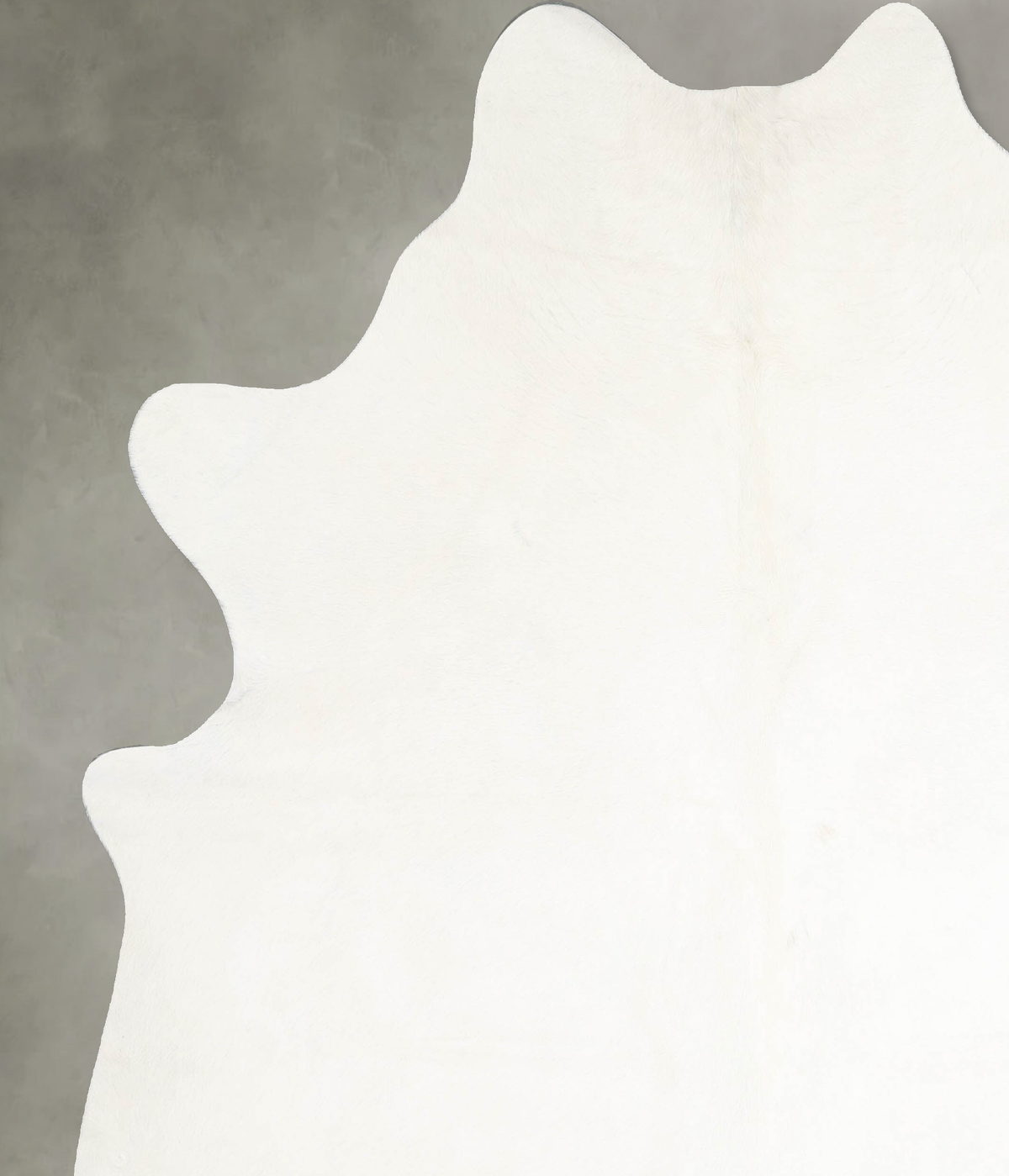 Solid White X-Large Brazilian Cowhide Rug 7'2"H x 6'7"W #A55535 by Hudson Hides