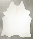 Solid White XX-Large Brazilian Cowhide Rug 8'4"H x 6'7"W #A55537 by Hudson Hides