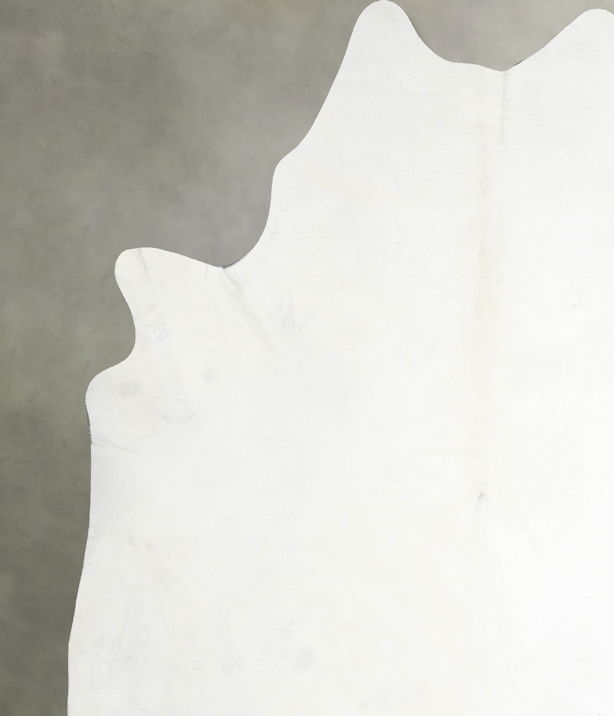 Solid White XX-Large Brazilian Cowhide Rug 7'5"H x 6'9"W #A55538 by Hudson Hides