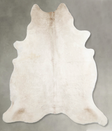 Champagne X-Large Brazilian Cowhide Rug 7'3"H x 6'4"W #A55543 by Hudson Hides