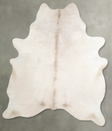 Champagne X-Large Brazilian Cowhide Rug 7'2"H x 6'1"W #A55544 by Hudson Hides