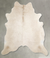 Champagne X-Large Brazilian Cowhide Rug 7'2"H x 6'9"W #A55547 by Hudson Hides