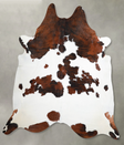 Tricolor XX-Large Brazilian Cowhide Rug 8'3"H x 7'7"W #A55549 by Hudson Hides
