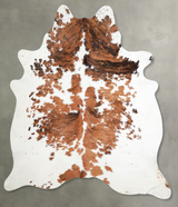 Tricolor X-Large Brazilian Cowhide Rug 7'8"H x 6'5"W #A55550 by Hudson Hides
