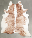 Tricolor X-Large Brazilian Cowhide Rug 7'4"H x 6'5"W #A55552 by Hudson Hides