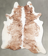 Tricolor X-Large Brazilian Cowhide Rug 7'4"H x 6'5"W #A55552 by Hudson Hides