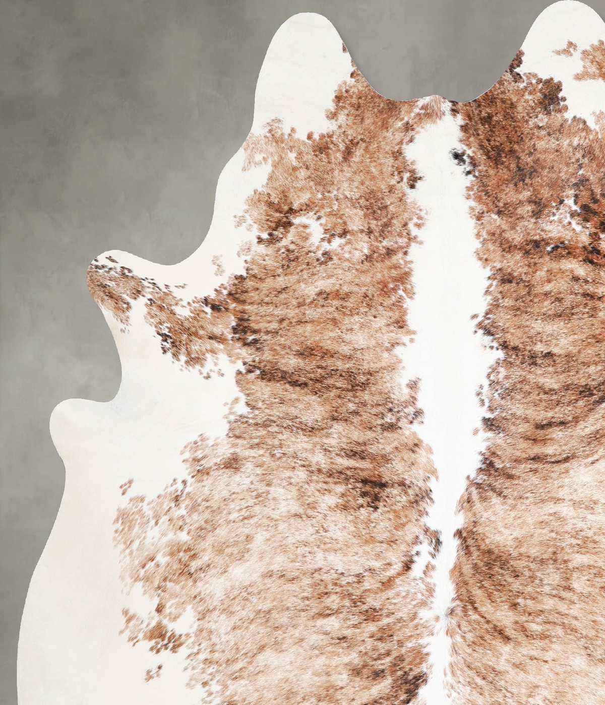 Tricolor X-Large Brazilian Cowhide Rug 7'4"H x 6'5"W #A55552 by Hudson Hides