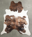 Tricolor XX-Large Brazilian Cowhide Rug 8'6"H x 7'3"W #A55553 by Hudson Hides