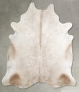 Champagne XX-Large Brazilian Cowhide Rug 7'7"H x 6'11"W #A55556 by Hudson Hides