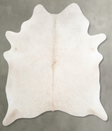 Champagne X-Large Brazilian Cowhide Rug 7'1"H x 6'3"W #A55558 by Hudson Hides