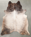 Light Brindle X-Large Brazilian Cowhide Rug 7'1"H x 6'6"W #A55563 by Hudson Hides