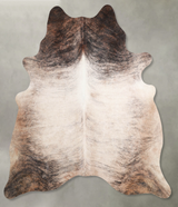 Light Brindle X-Large Brazilian Cowhide Rug 7'1"H x 6'6"W #A55563 by Hudson Hides