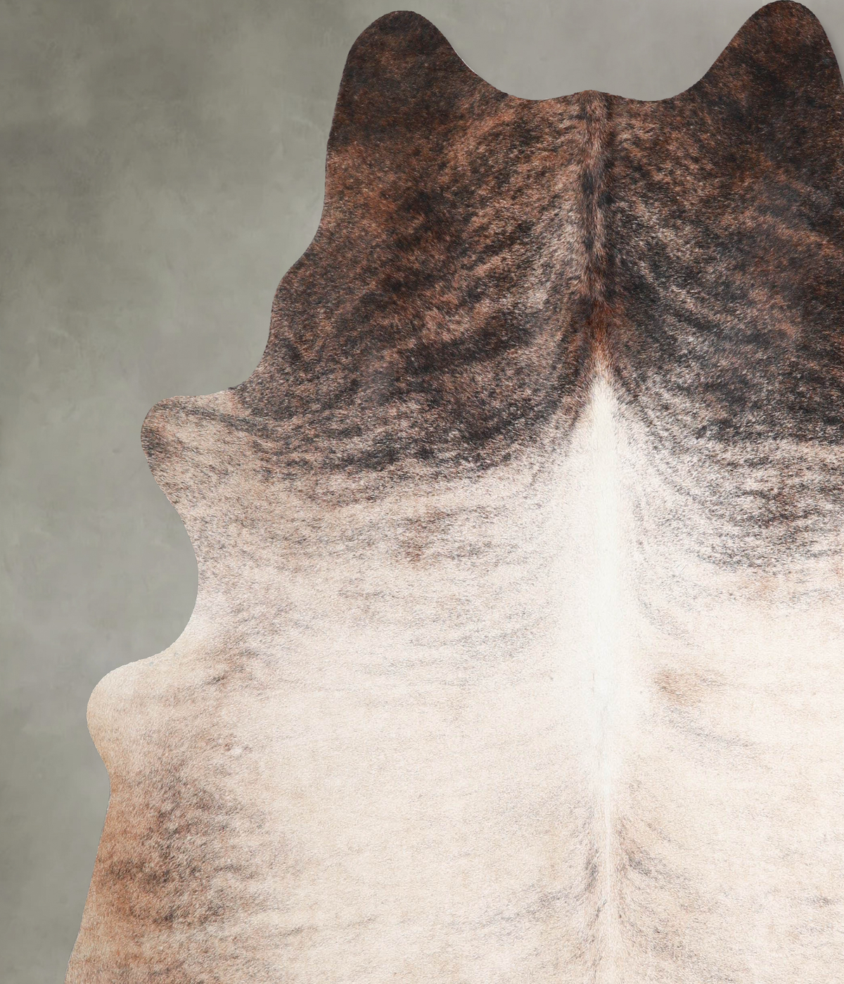 Light Brindle X-Large Brazilian Cowhide Rug 7'1"H x 6'6"W #A55563 by Hudson Hides